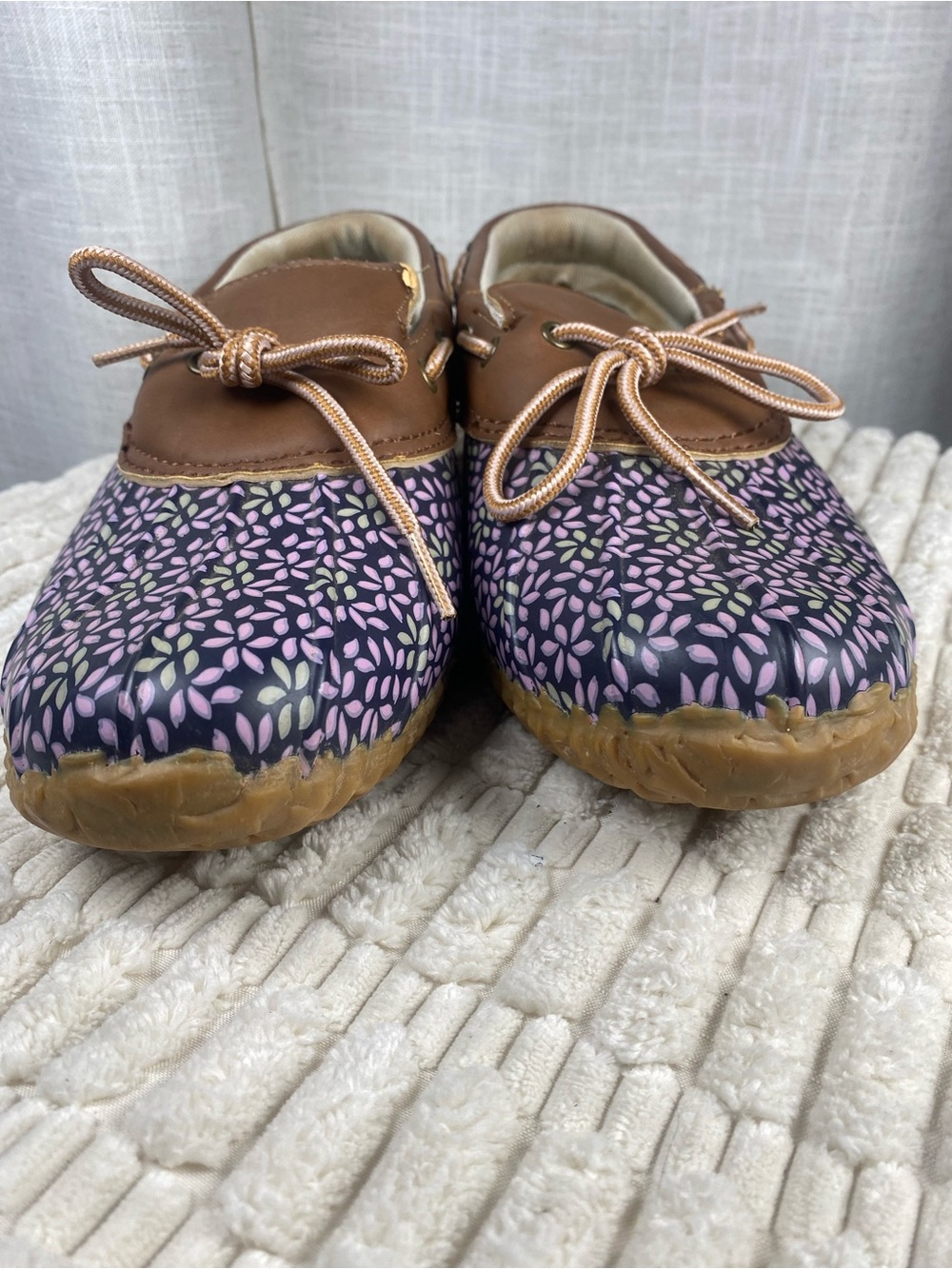 JBU Jambu Gwen Garden Ready Waterproof Duck Shoes Floral Purple Size 8.5 M - Picture 4 of 11